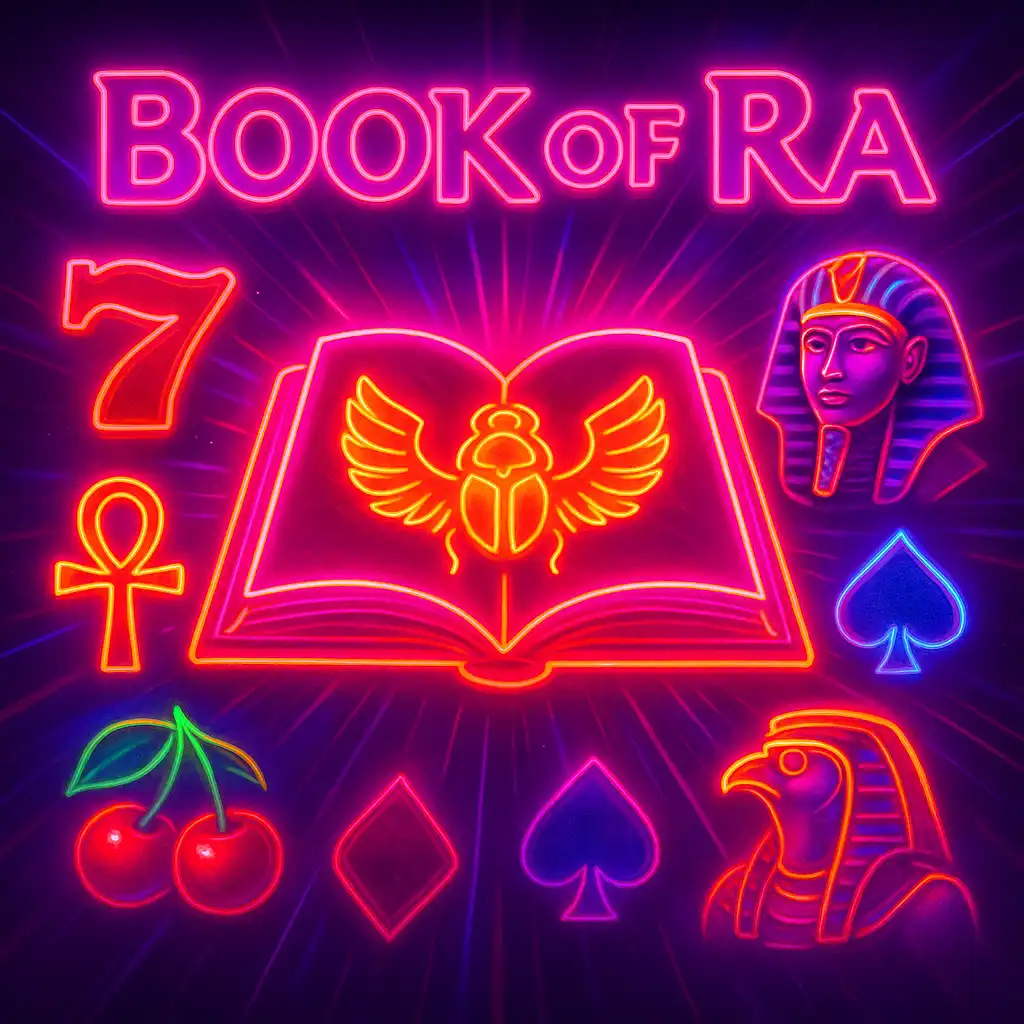 Book of Ra slot game screen at PokerBet Casino