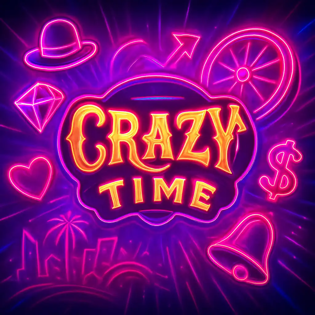 Crazy Time slot game screen at PokerBet Casino