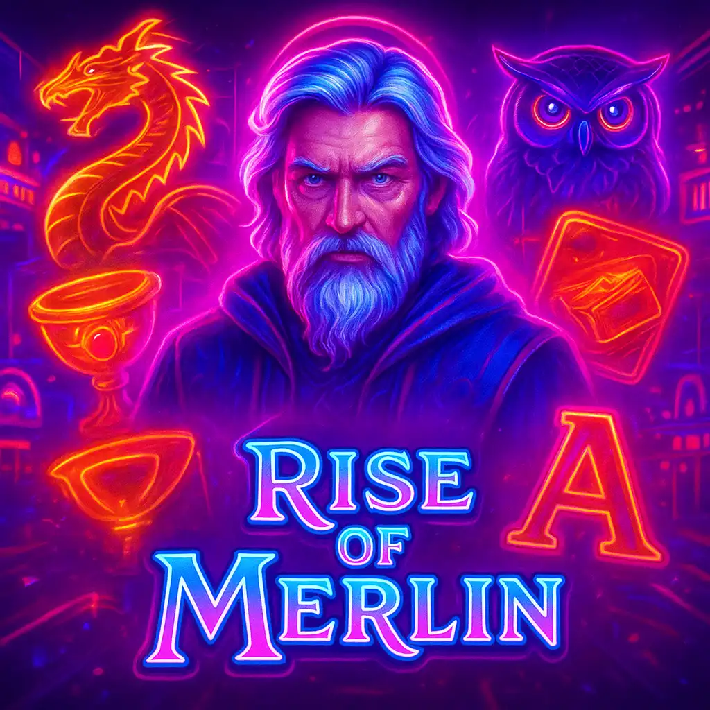 Rise of Merlin slot game screen at PokerBet Casino